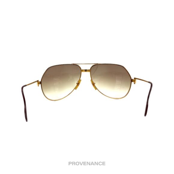 🔴 Cartier Vendome Santos Vintage Sunglasses - Gold Brown - Picture 6 of 13